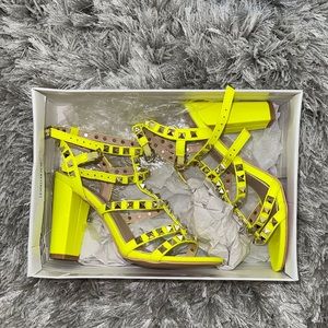 Neon Studded Heels